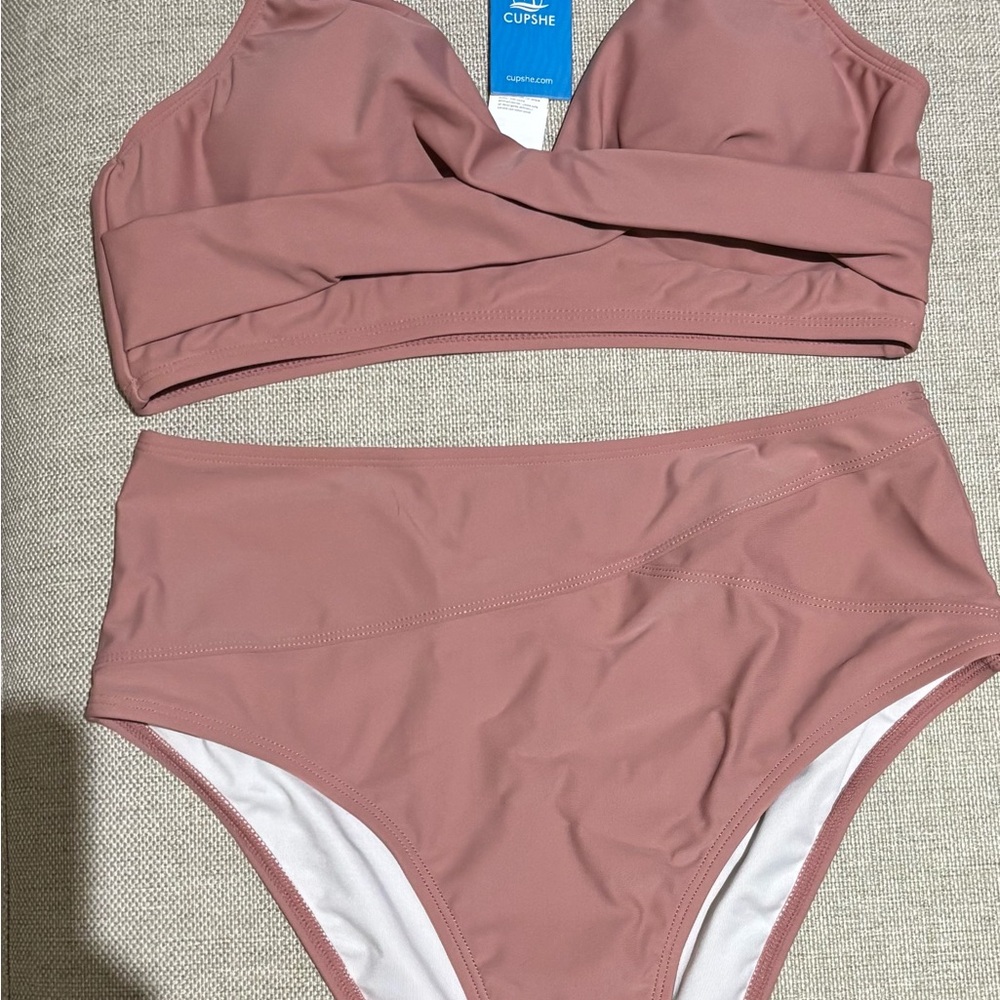 Cupshe Women's Pink Bikini Set